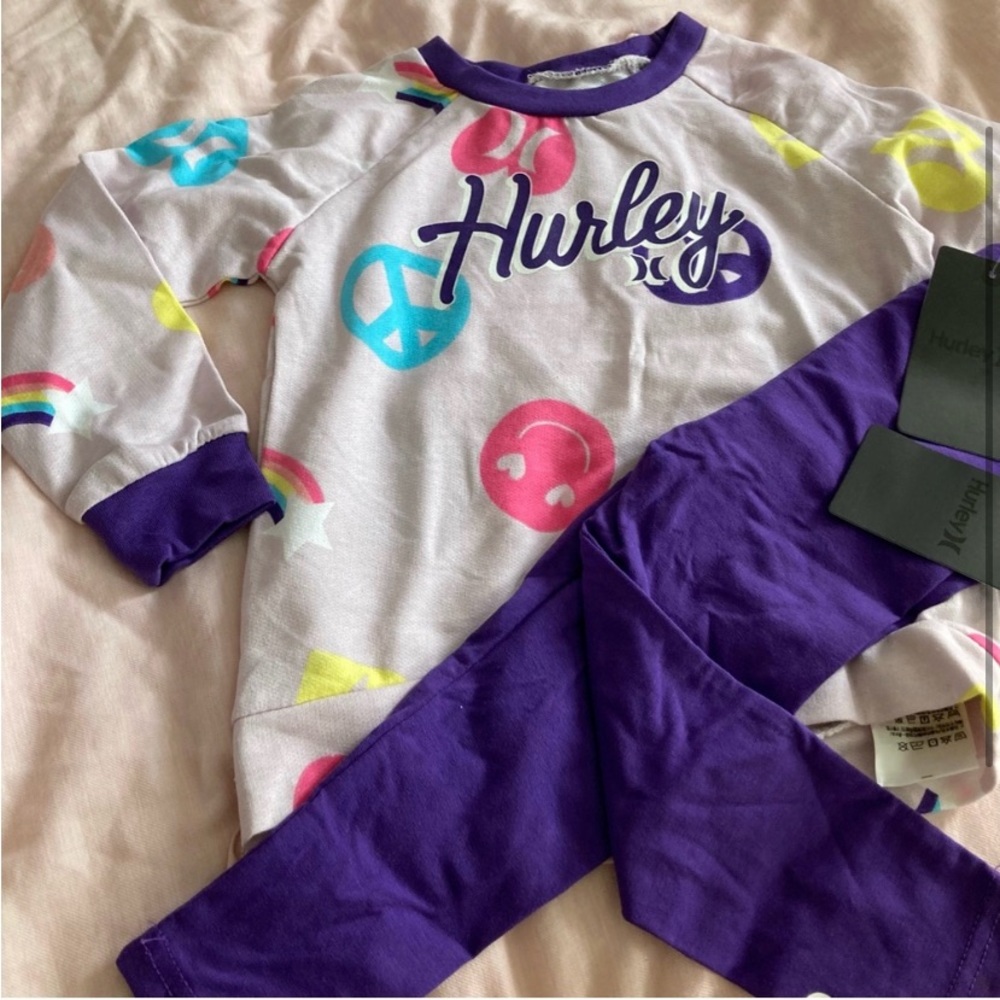 Hurley Warm set cute purple colors 6248 - Picture 2 of 4